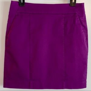 Ann Taylor Stretch Cotton Twill Madison Skirt